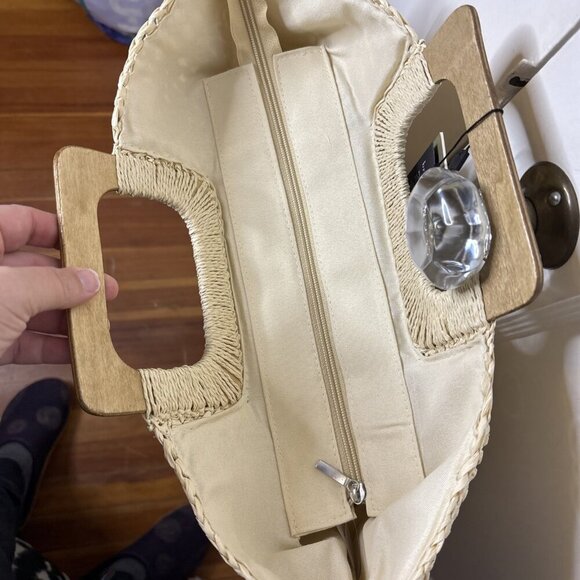 Brave+True Moonshine Bag Bohemian Summer Square Tote Cream NEW - Picture 6 of 6